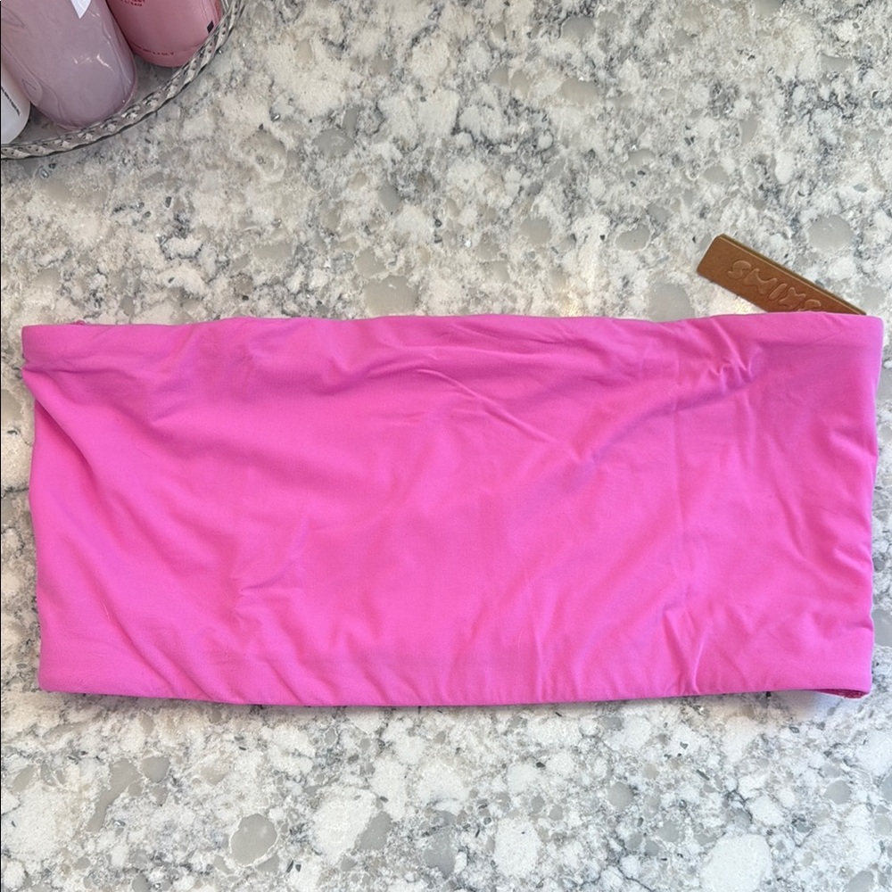NWT SKIMS neon pink bandeau top